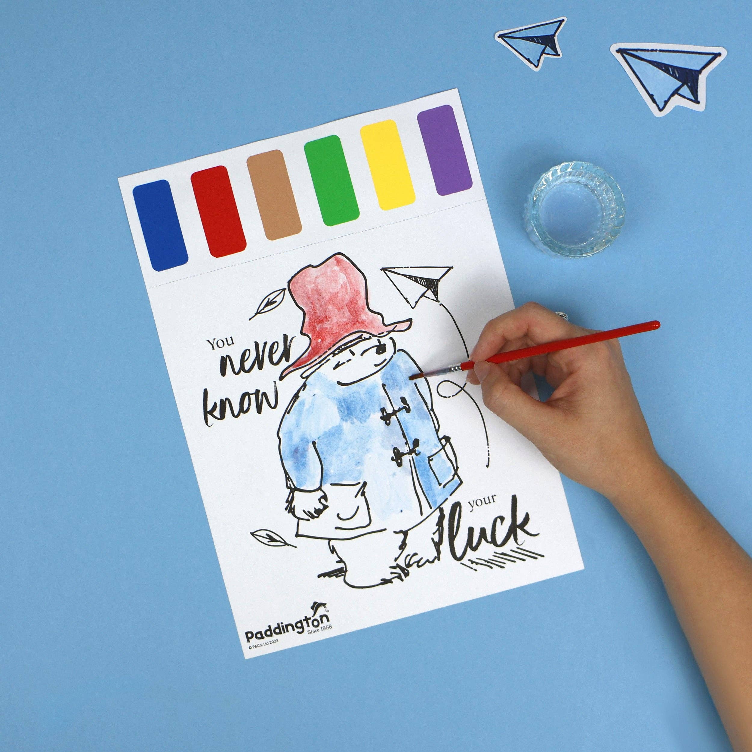 Robert Frederick Ltd – Conjunto de arte - Crianças e bebés por atacado – Conjunto de Arte com Paleta de Tintas Paddington - Basta Adicionar Água!2