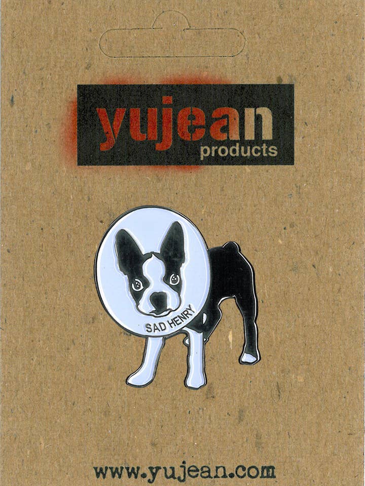 Heidi Baback Sad Henry Enamel Pin-E1093 for wholesale by Yujean