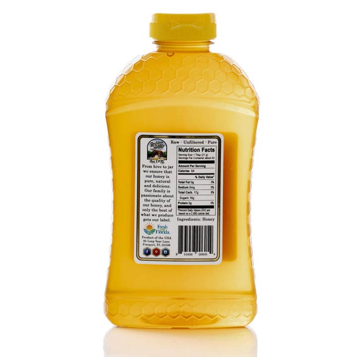 Register Family Farm - Wholesale Honey - Raw Tupelo Honey - Squeeze Bottle
