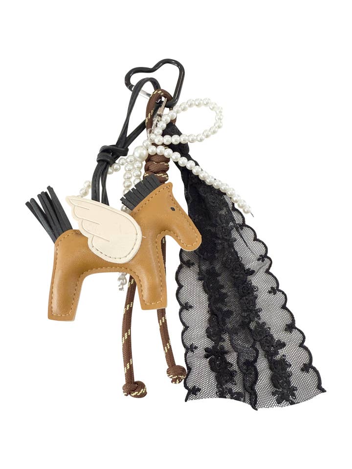 Becca Tasbedel - Zwart met Paardenbedel voor wholesale door Gemelli