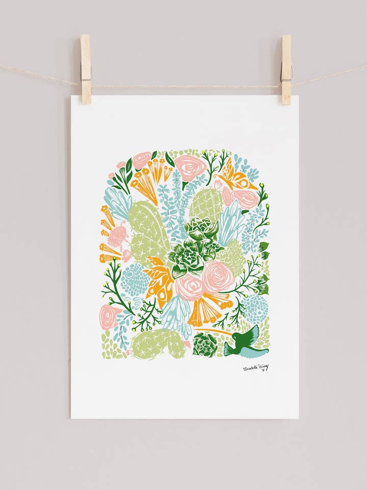 Impression artistique Hummingbird Haven pour la vente par Wingmade