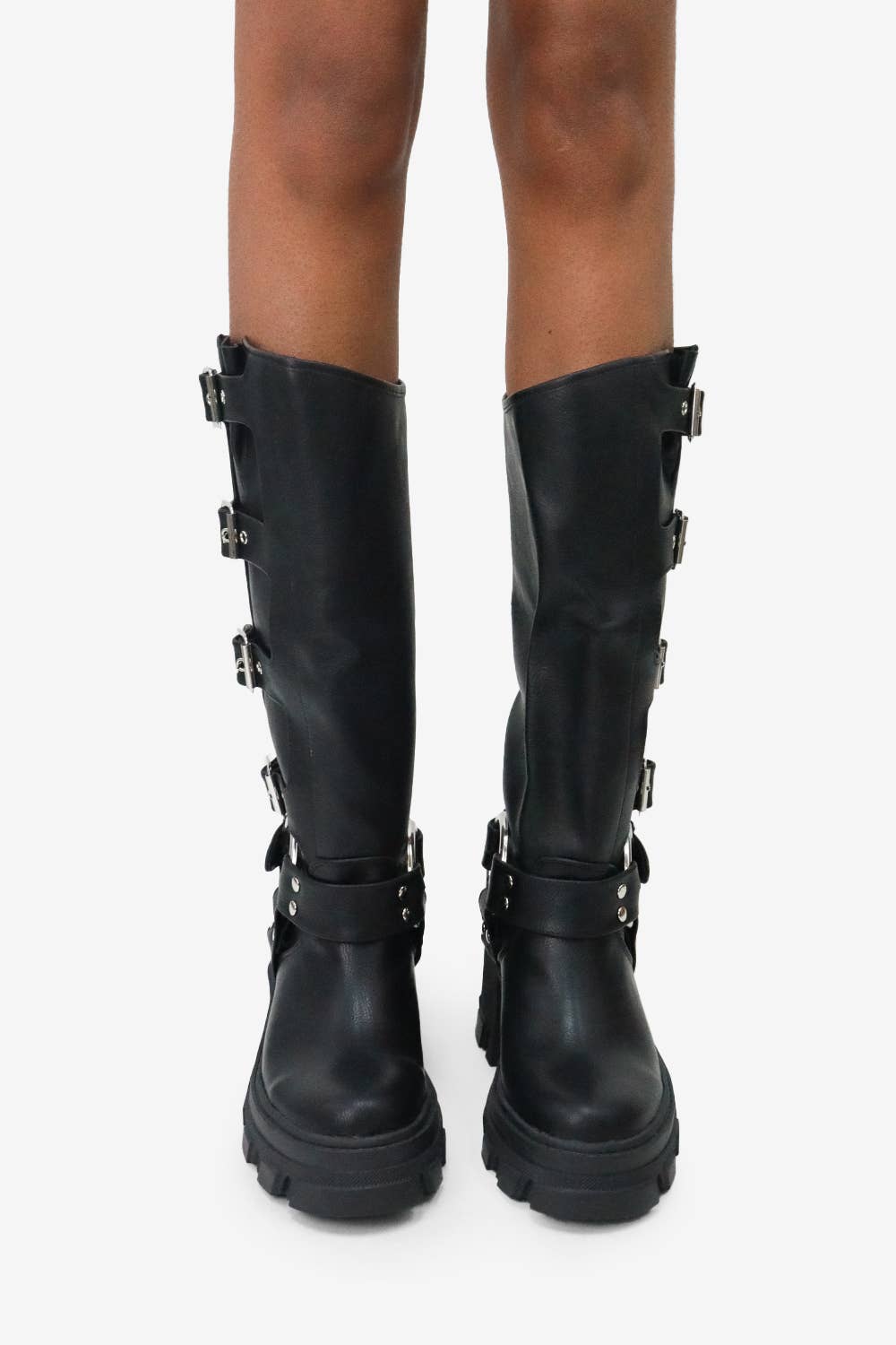 Lemonade Shoes - Wholesale Boots - Women's - BUCKLE UP NOW - Biker Boot w/ Side Buckles and a Chunky Sole17