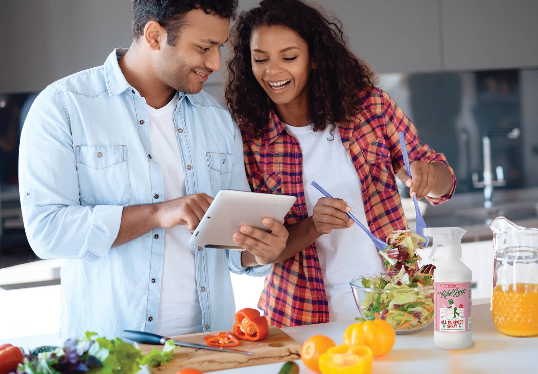 Rebel Green – Engroshandel Duftspray – Værelse og linned spray - Pebermynte og citron 8oz (enhed)1