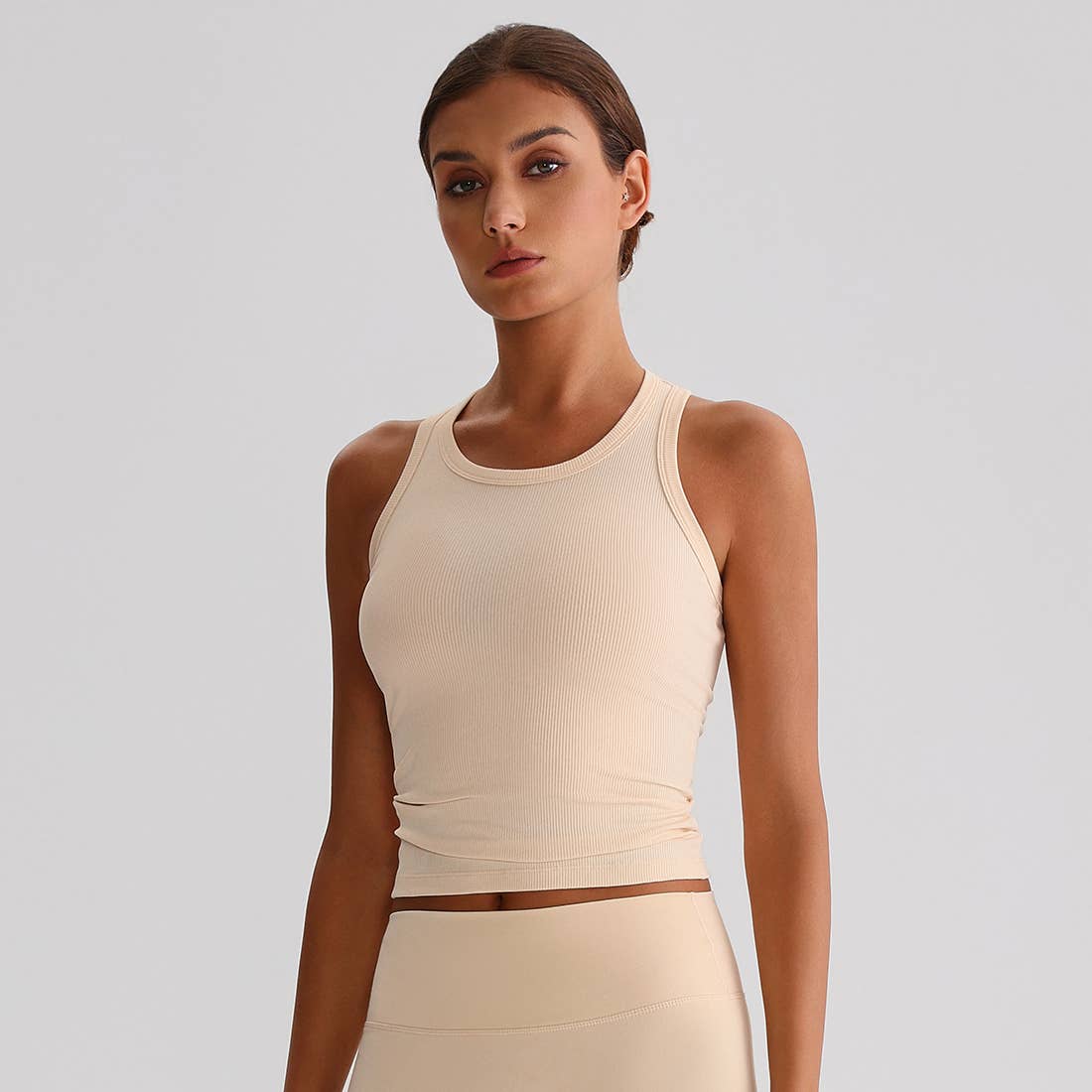 Sodalemon - Vendita all'ingrosso Canotta - Donna - Top sportivo da yoga donna a compressione con schiena a H e tessuto elasticizzato18