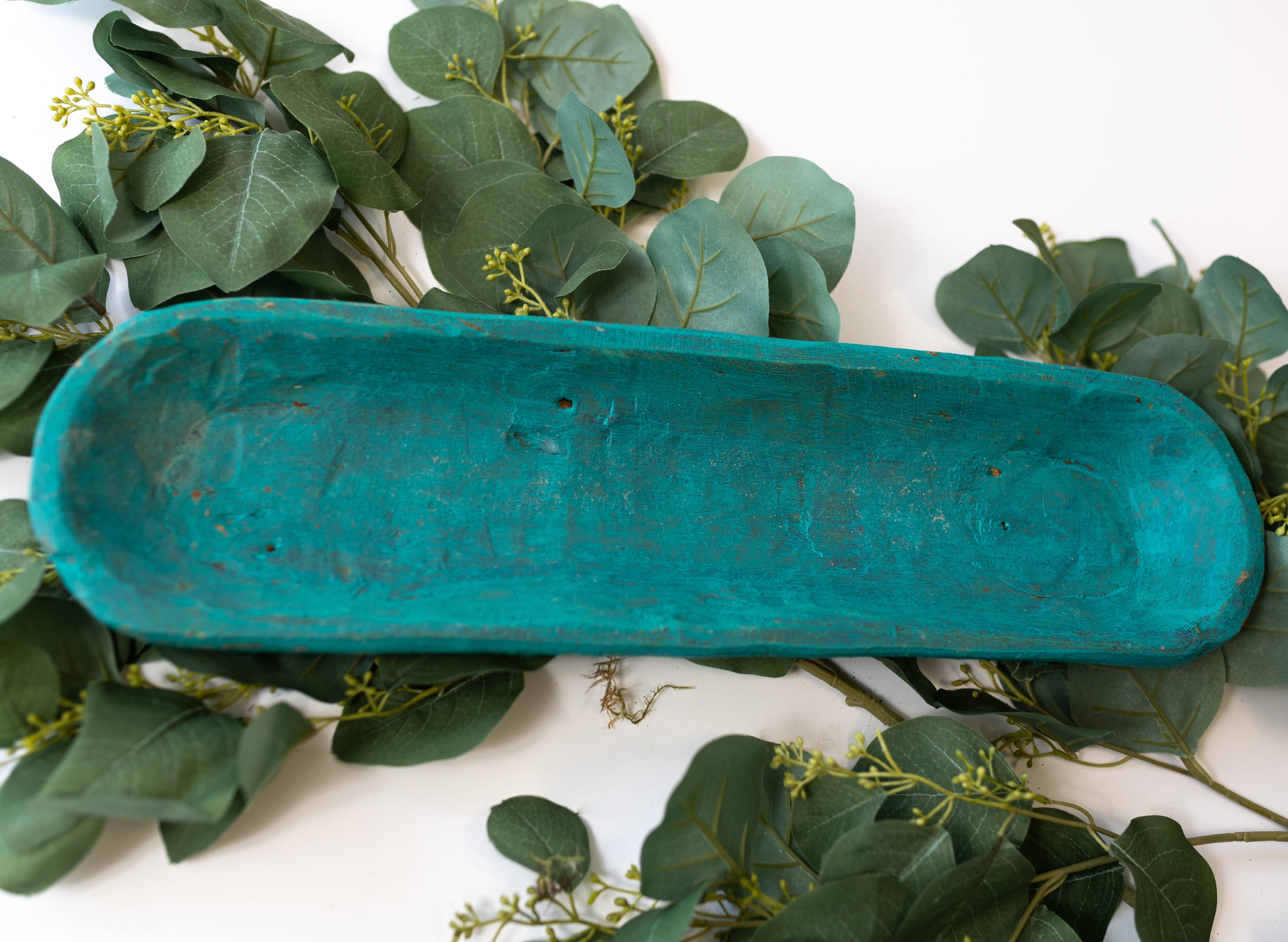 Forever Green Art - Wholesale Decorative Plate/Dish/Bowl - Small Wood Bread Bowl 19" L7