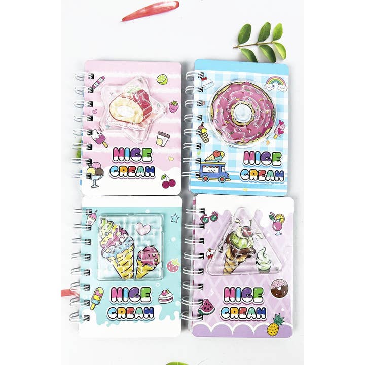 ASSORTED MINI NOTE BOOK OF DONUT ICE CREAM FRUIT PRINT WITH GAME
for wholesale on Faire