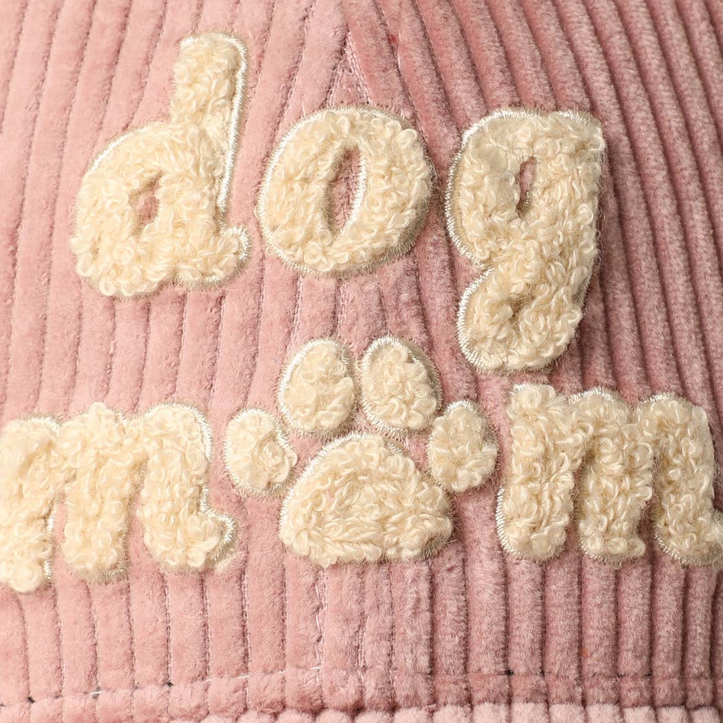 Fashion City – wholesale Baseballkeps - Unisex – Dog Mom keps i manchestertyg med chenillemärke10