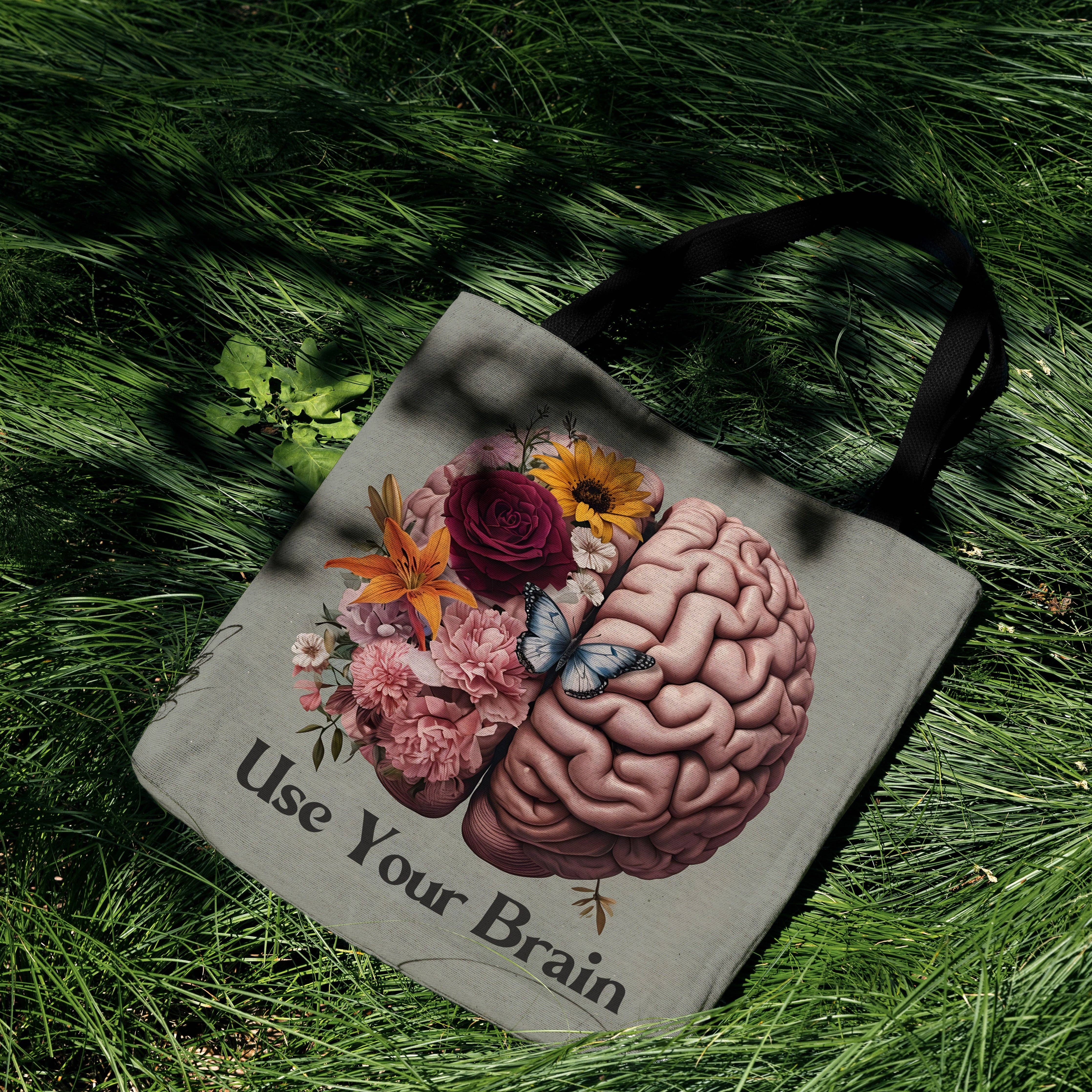 MagicMerchEmporium - Wholesale Tote Bag - Unisex - Use Your Brain Woven Tote Bag8
