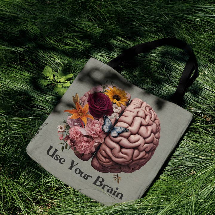 MagicMerchEmporium - Wholesale Tote Bag - Unisex - Use Your Brain Woven Tote Bag8