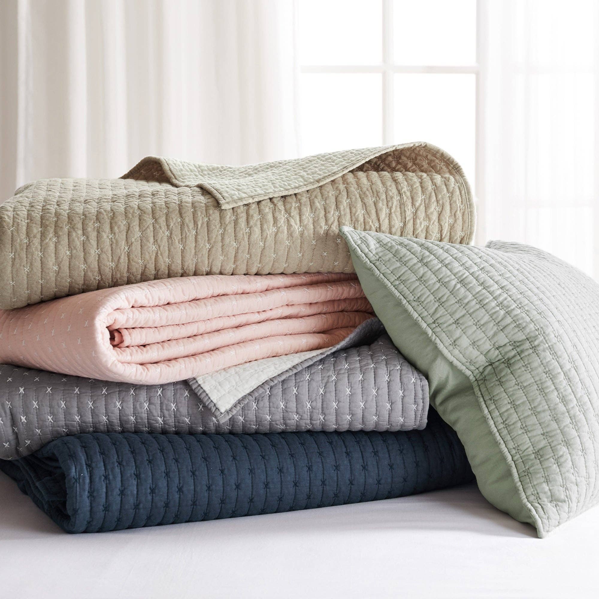 Levtex Home - Vente Parure de lit - Ensemble de couette en point de croix81