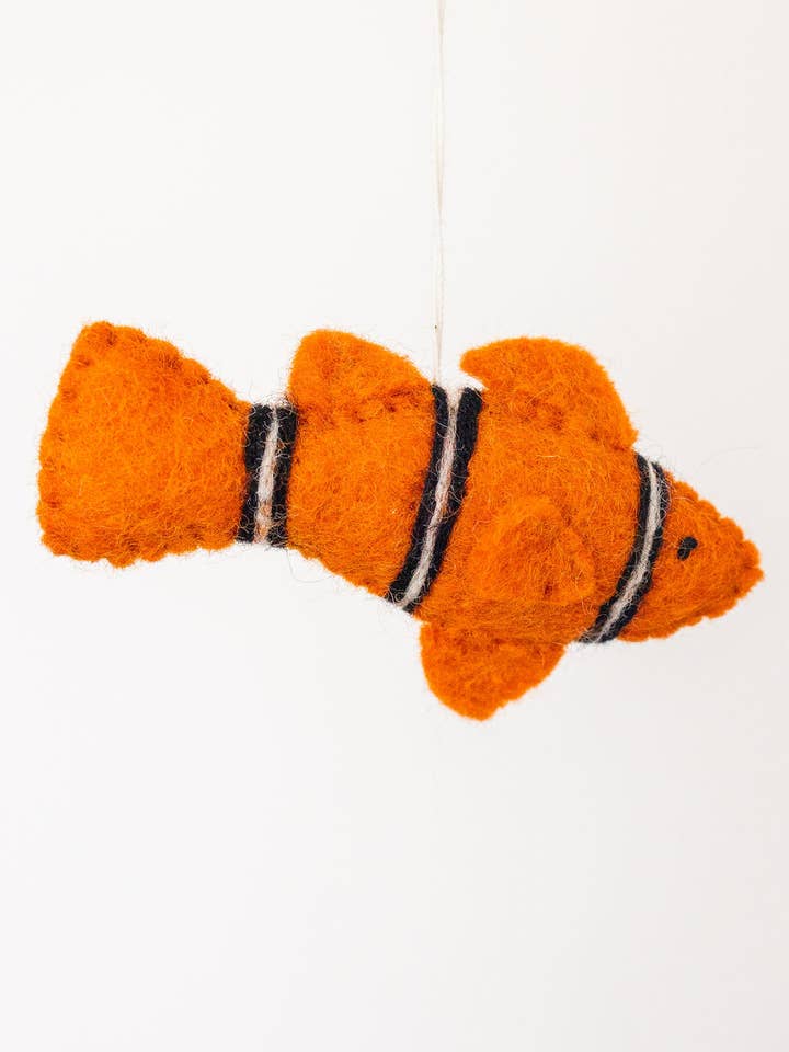 Christmas Fish Felt Ornament for wholesale by Nivas