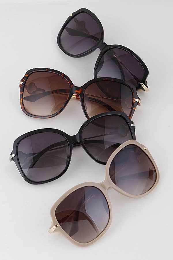 MIX COLOR Casual Rimmed Rectangular Sunglasses for wholesale on Faire1