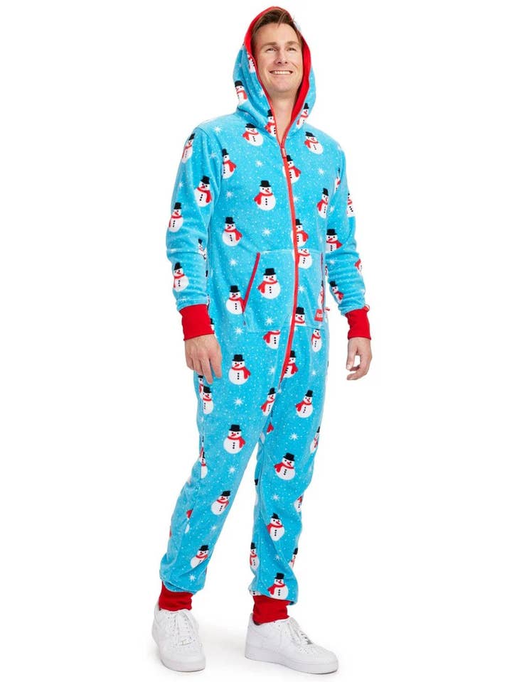 Tipsy Elves - Wholesale Onesie - Unisex - Snowman Is An Island Unisex Adult Christmas Jumpsuit Onesie
