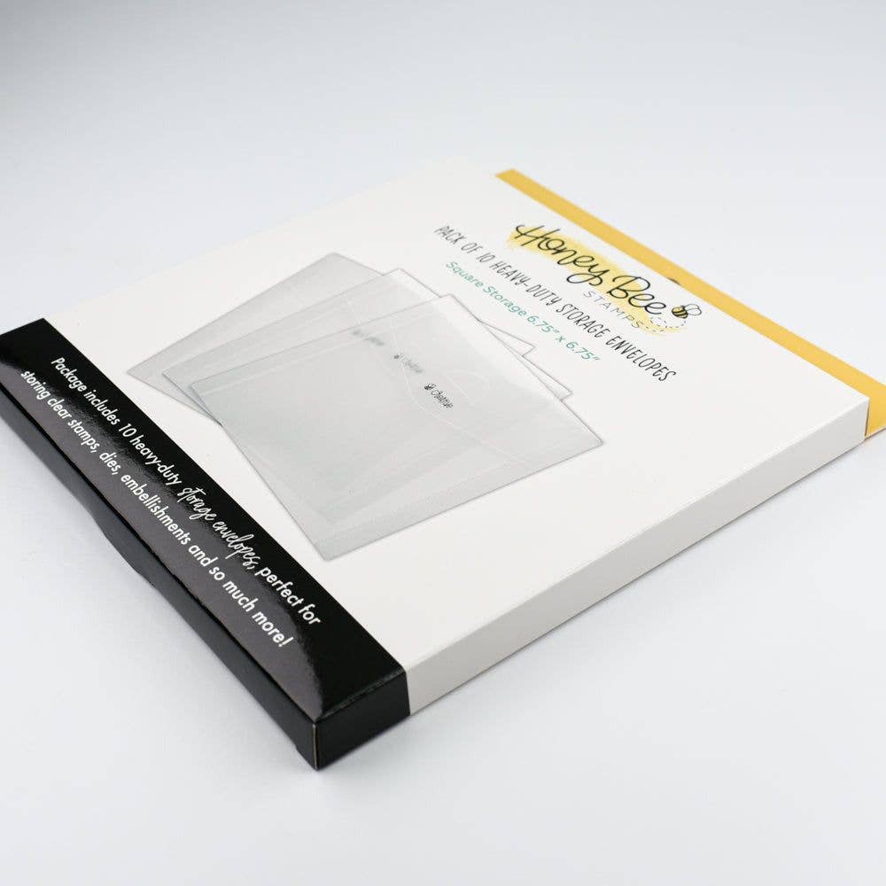 Honey Bee Stamps - Wholesale Craft supplies - Bee Creative - Square Storage Pockets 6.75" x 6.75"3