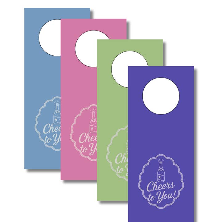 Duncan Sister Designs - Wholesale Wine Gift Bag - Cheers Wine Bottle Gift Tags – Set of 6, Made in the USA1