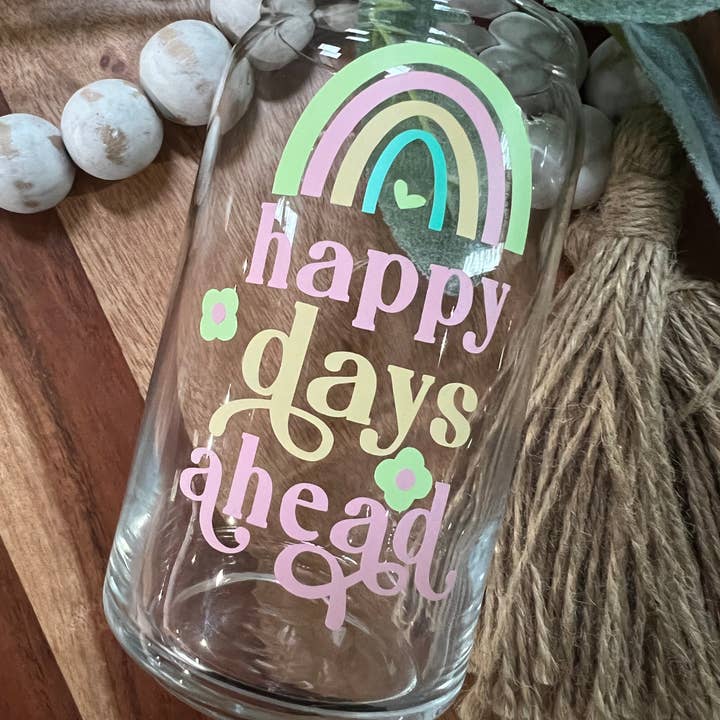 Pastell Rainbow Bierdose Glas Eiskaffee Ästhetik für den Großhandel von Boho Sips