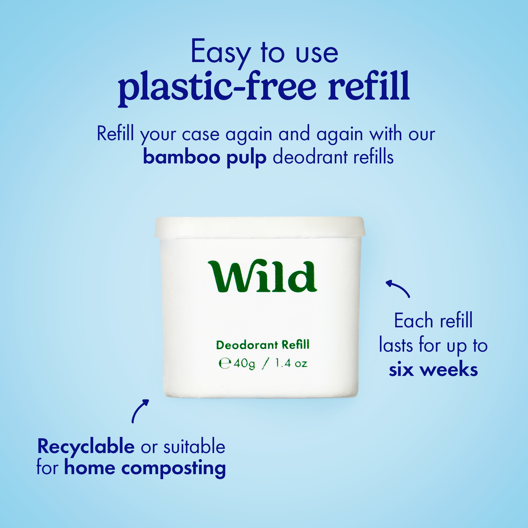 Wild – wholesale Deodorant – Women's – Wild Cherry Blossom Deo Refill (8 Pack)5