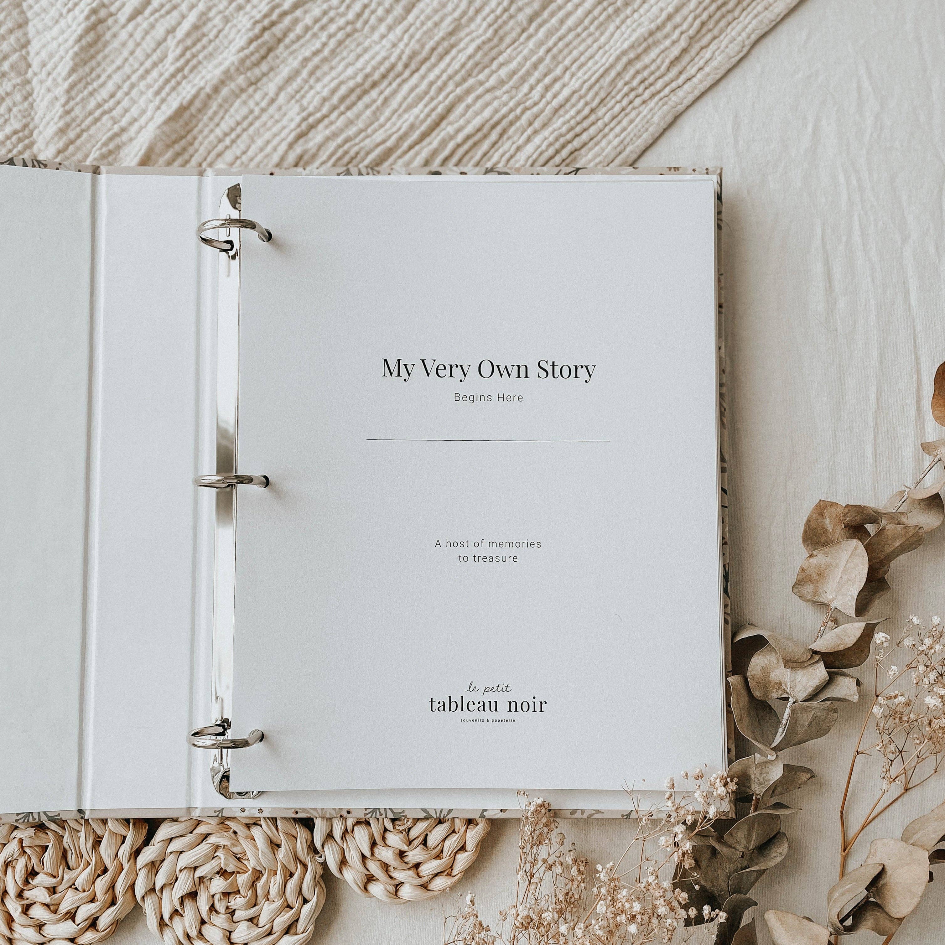 Le Petit Tableau Noir – Großhandel Erinnerungsbuch – Kind & Baby – Babybuch - Blume (englisch)1