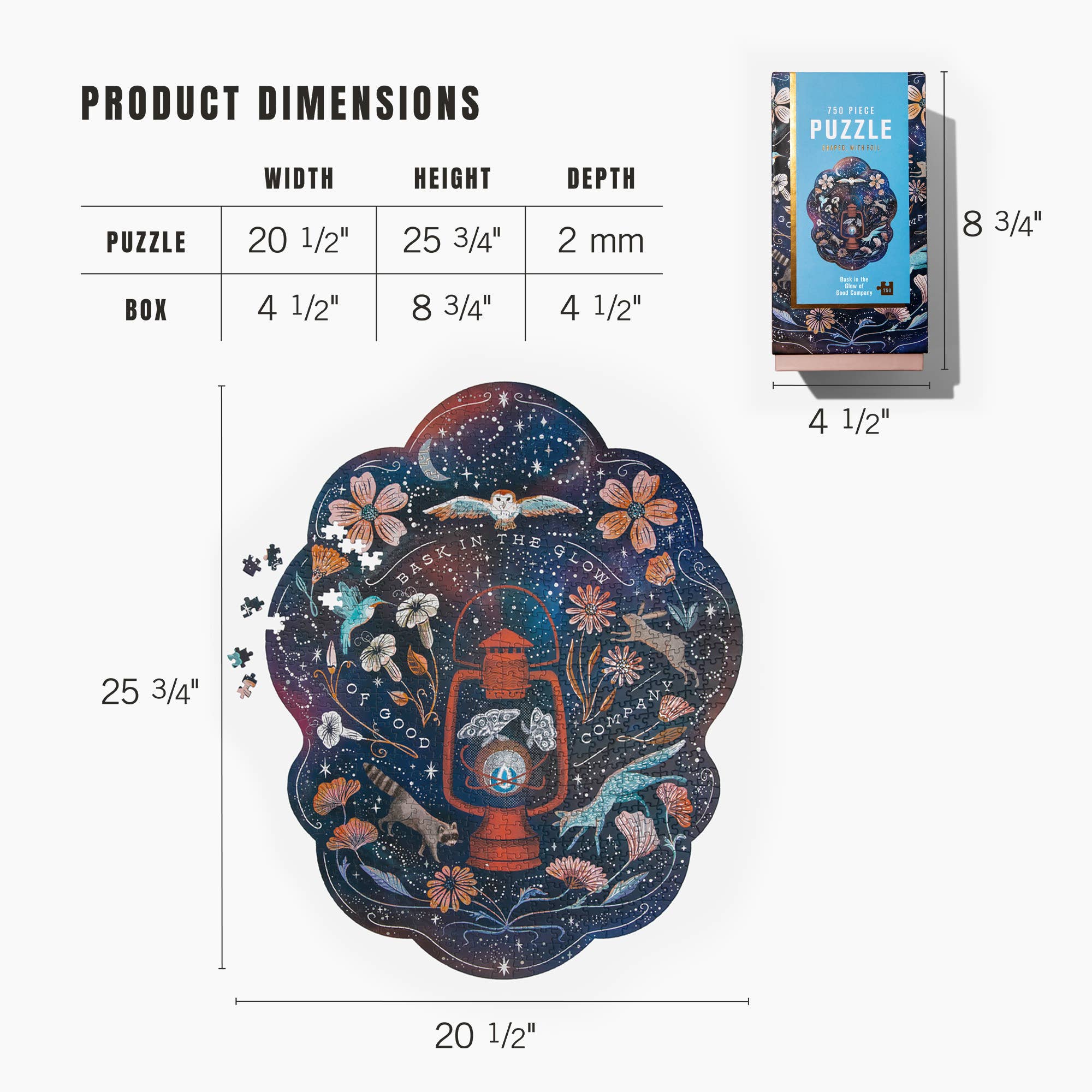 Lantern Press - Wholesale Puzzle - Adult - 750 PIECE PUZZLE, Bask in the Glow, Firelight7