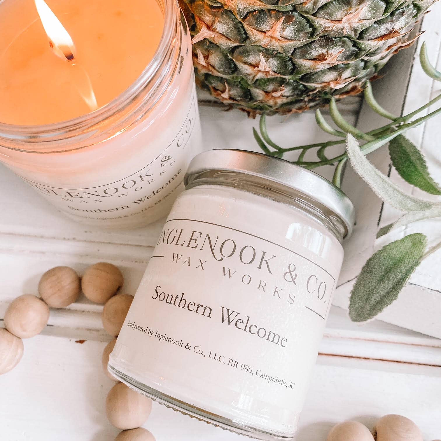 Inglenook & Co. - Wholesale Jar/Filled Candle - Southern Welcome Soy Wax Soy Candle Clean Appearance5