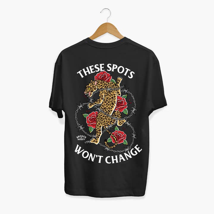 Diese Flecken ändern sich nicht T-Shirt (Unisex) für den Großhandel von Broken Society