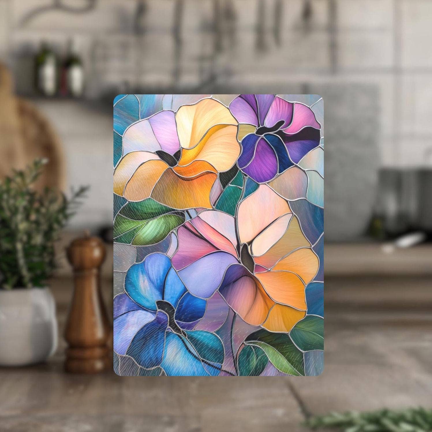 Fernville Creations - Wholesale Cutting Board - Floral Cutting Board, Challah Plate, Kitchen Serving Tray1