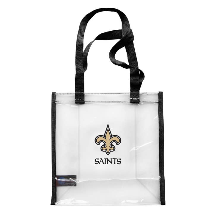 NFL New Orleans Saints Clear Advantage Tote for wholesale by Little Earth Productions