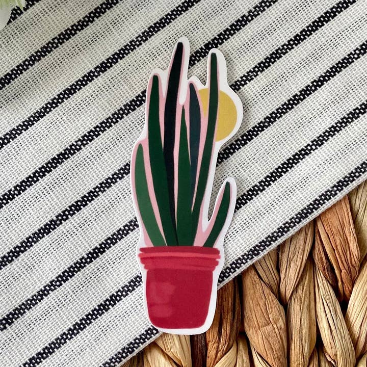 Autocollant plante serpent pour la vente par Raydiant Goods