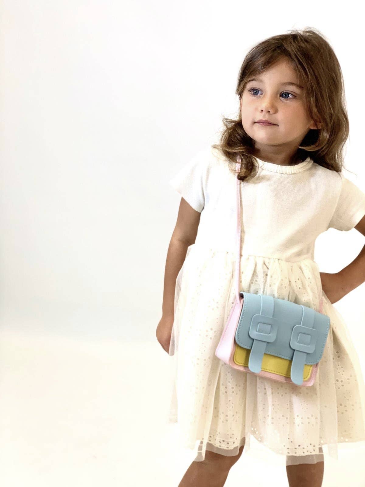 Yuko B - Wholesale Crossbody Bag - Kids - Children's shoulder bag - Tamara Pink & Blue9