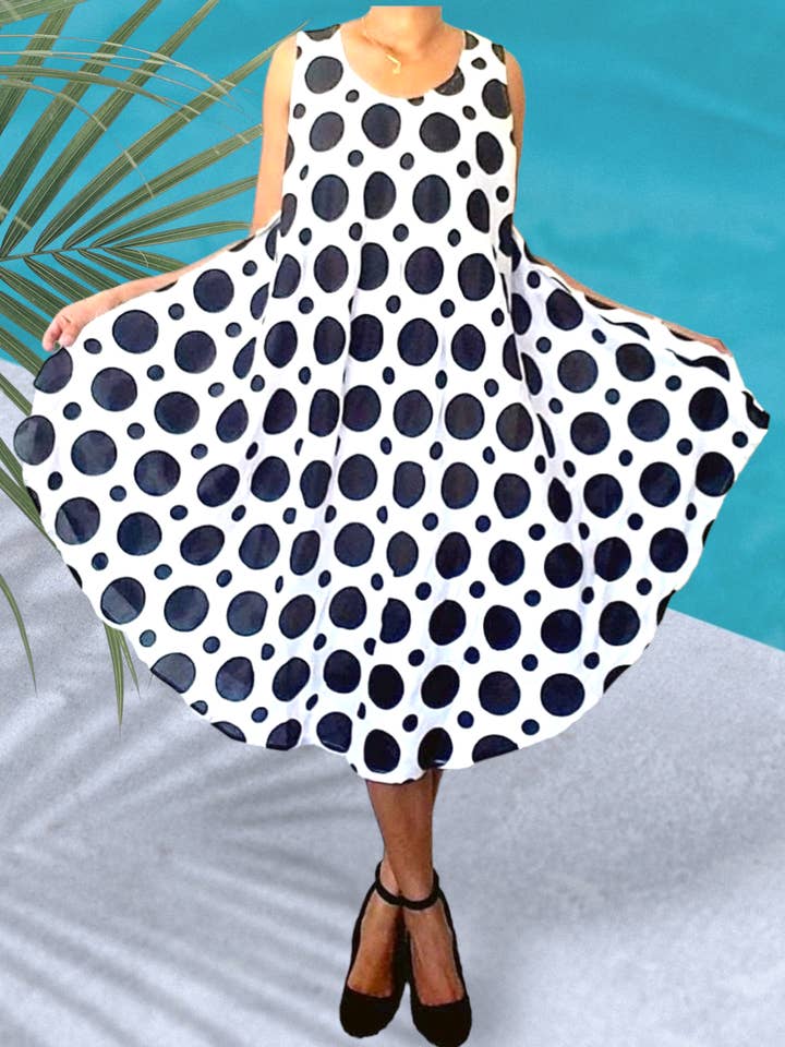 Polkadot Paraplykjole for engroshandel hos India Batik