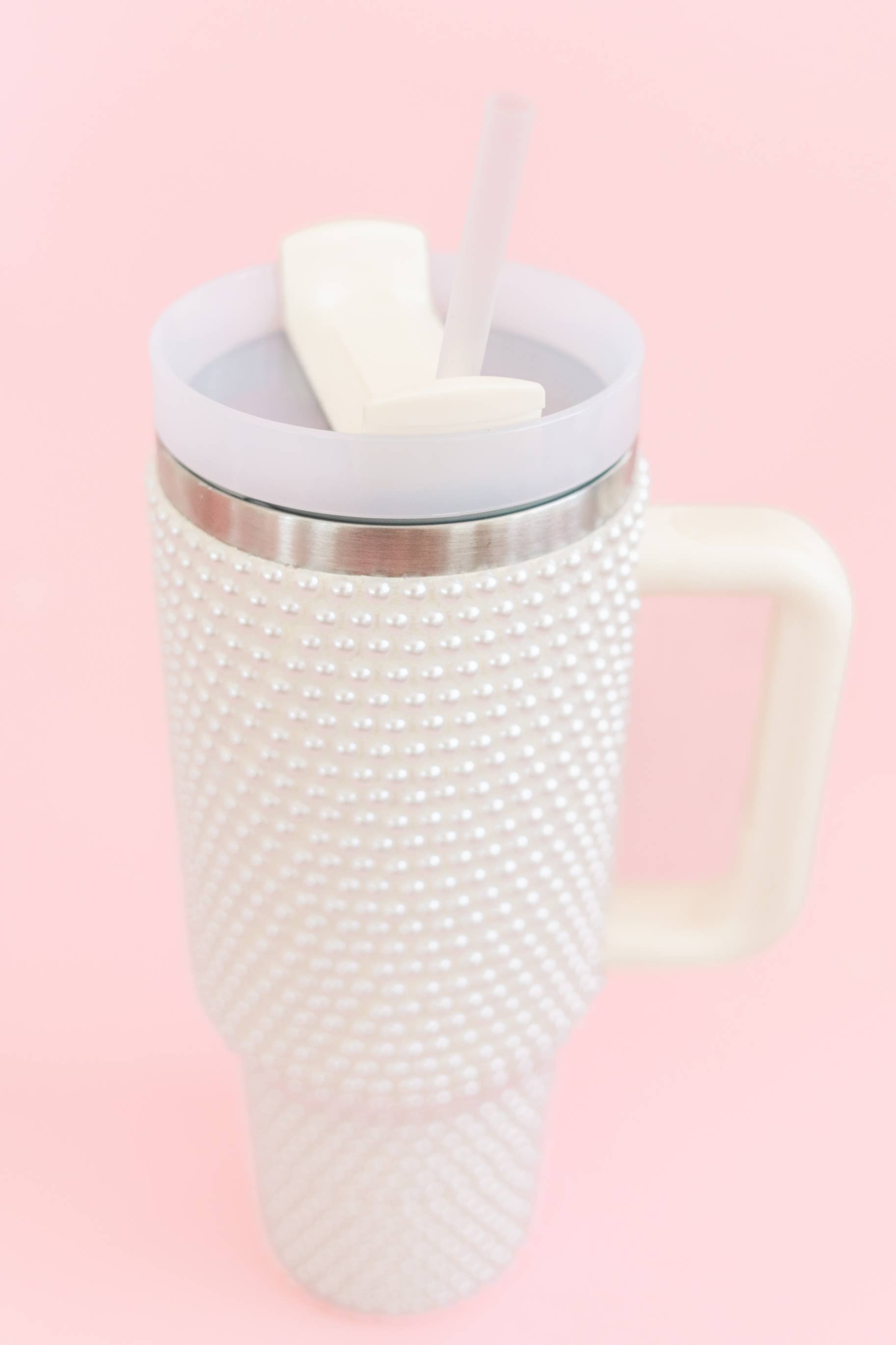 (3) Creme & (3) Rosa Coleção de Copos de 40oz Pérola Creme & Pérola Rosa - Conjunto de 6 para venda a revendedores na Faire3