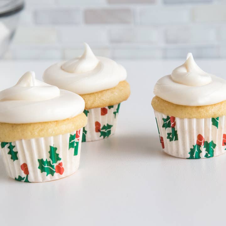 Fox Run Brands - Wholesale Cupcake/Muffin Liner - Fox Run Christmas Cupcake Liners, Mini, Set of 75, 1.75"1