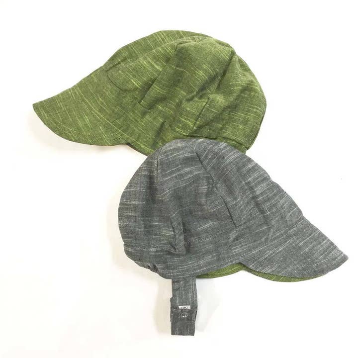 Modcap in Grasshopper for wholesale by Urban Baby Bonnets