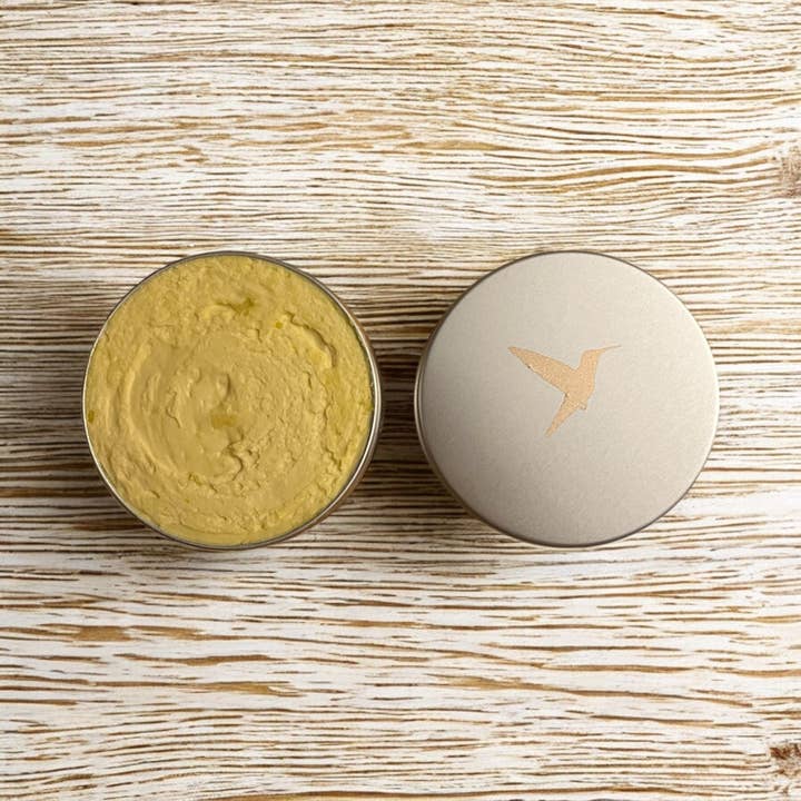 ROBINSON'S JOY - Venta al por mayor Crema corporal - Mezcla de Mamá Manteca de Karité Dorada Batida Lata de 2oz