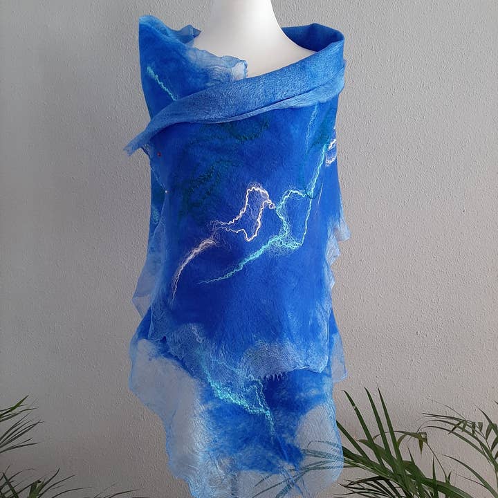 Makanuda - Wholesale Poncho - Women's - Ocean Blue0