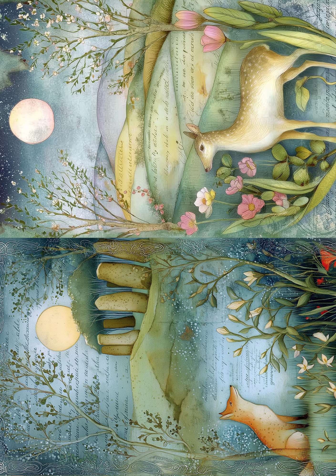 Fripperies - Wholesale Stationery/Notecard Set - Ostara | Journal Paperpack Fripperies3