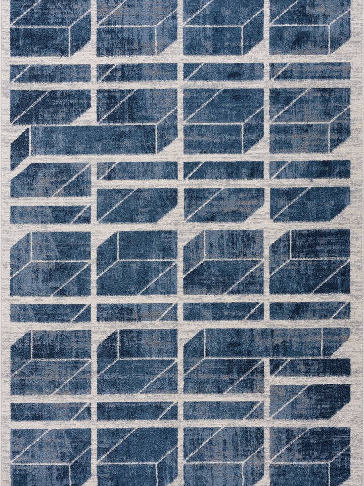 Alfombra Abani Rugs MIS160A 3C Box Azul Gris para venta al por mayor de Abani Rugs