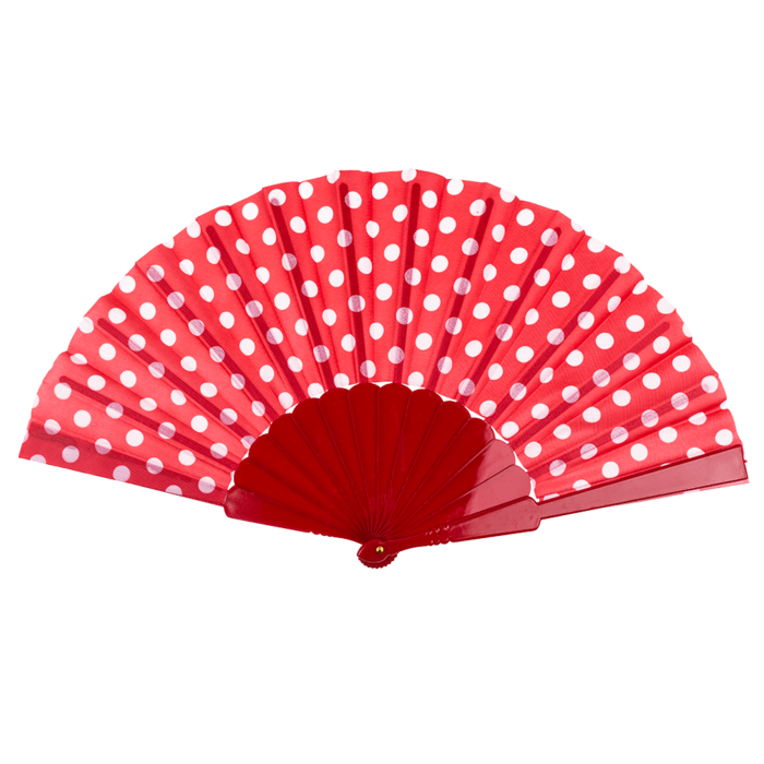 Out of the blue KG - Wholesale Handheld Folding Fan - Fan, Spanish polka dot,3