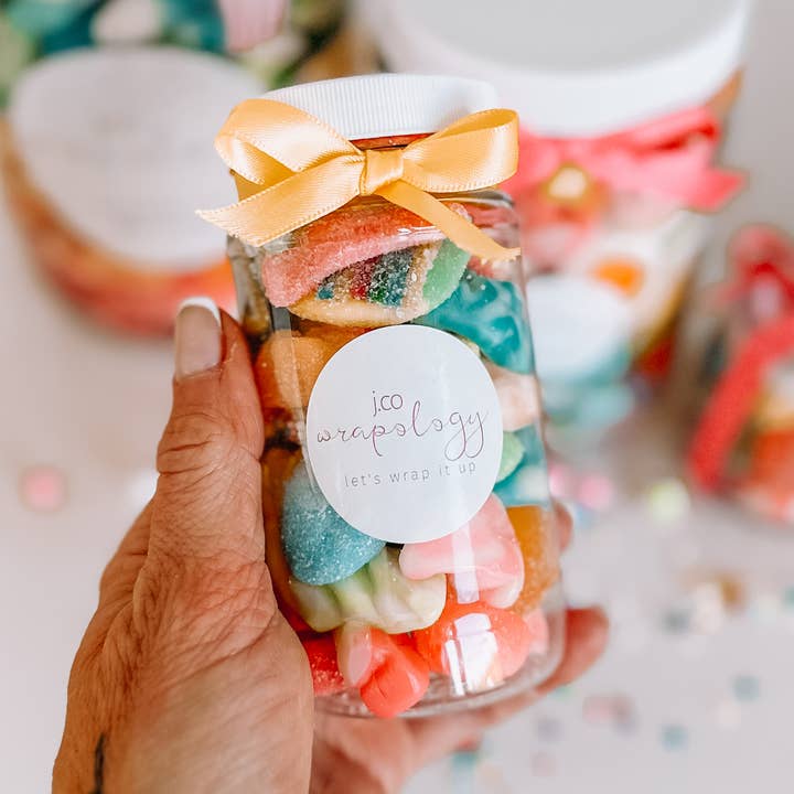 Candy by J.Co - Wholesale Gummy - The Custom Candy Jar - 8 ounce plastic jar0