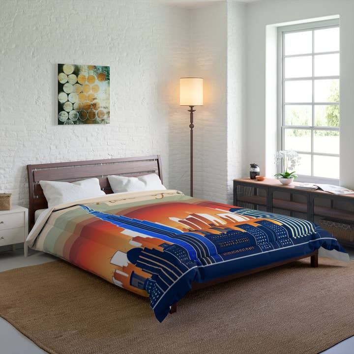 New York City Skyline Lightweight Comforter for wholesale by See Joy Creative