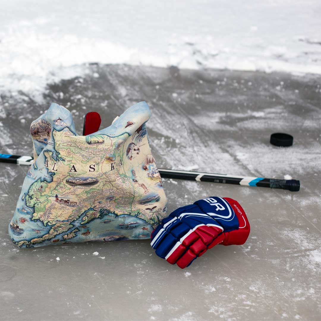 XPLORER MAPS - Venta al por mayor Bolsa grande - Unisex - Bolso de lona con mapa del estado de Alaska – Reutilizable y duradero2