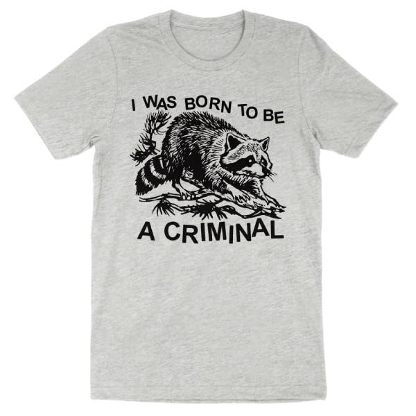 Wicked Clothes – Großhandel T-Shirt mit Siebdruck – Unisex – 'Born Criminal' Trikot2