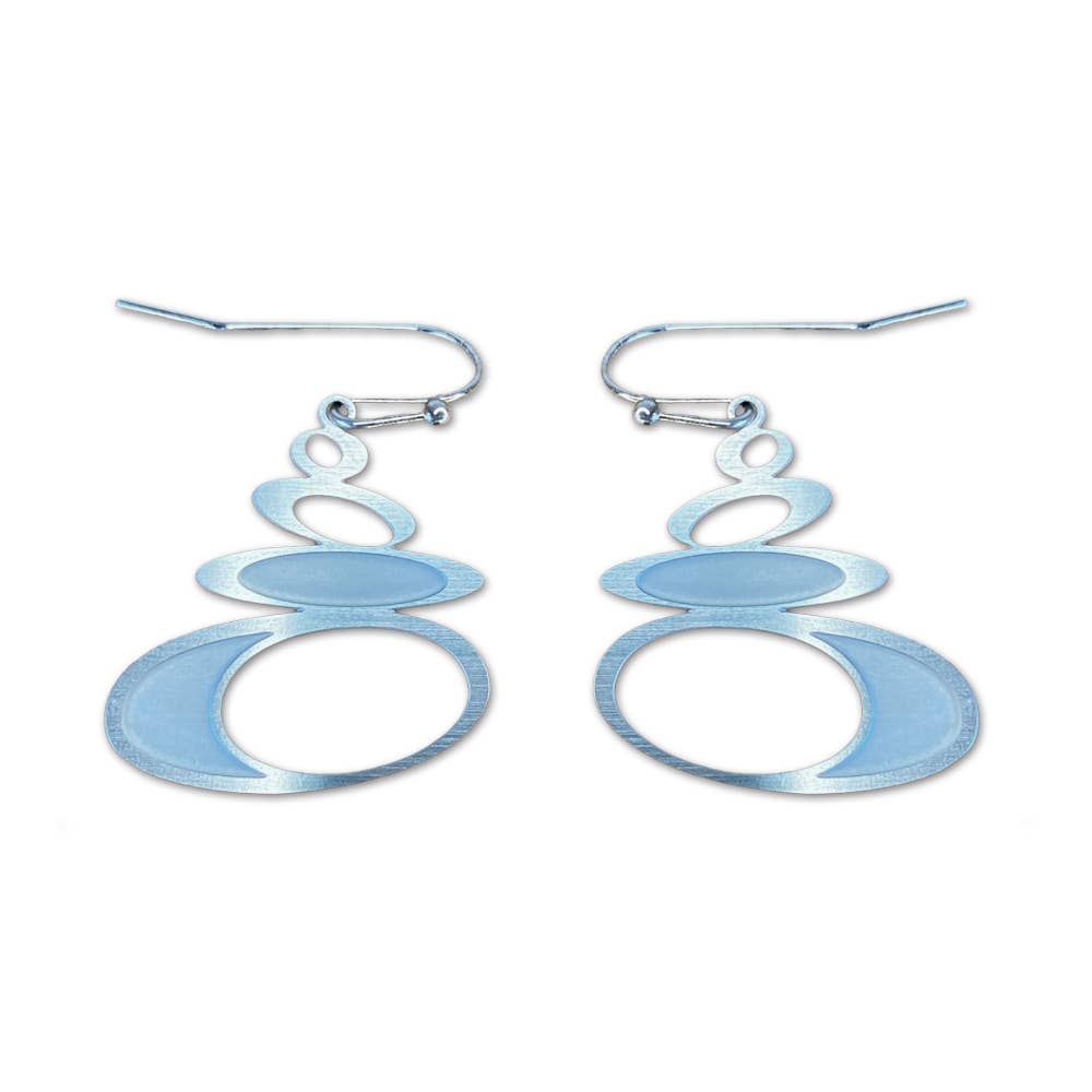 Go Do Good - Wholesale Dangle earrings - Pebble Silver Dangle Earrings2