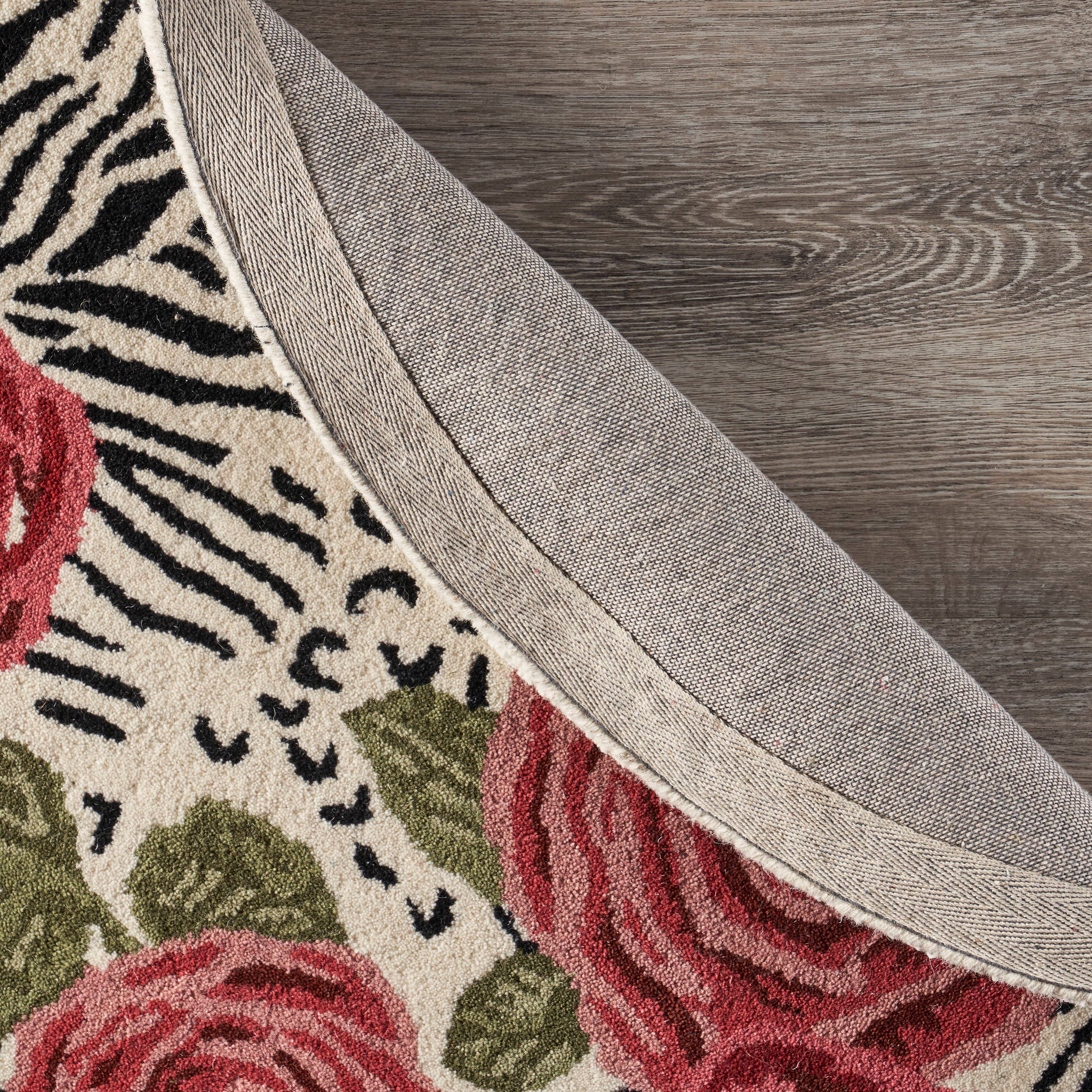 LR Home - Wholesale Area Rug - Raelyn Vintage Floral Hand-Tufted Wool Round Indoor Area Rug41