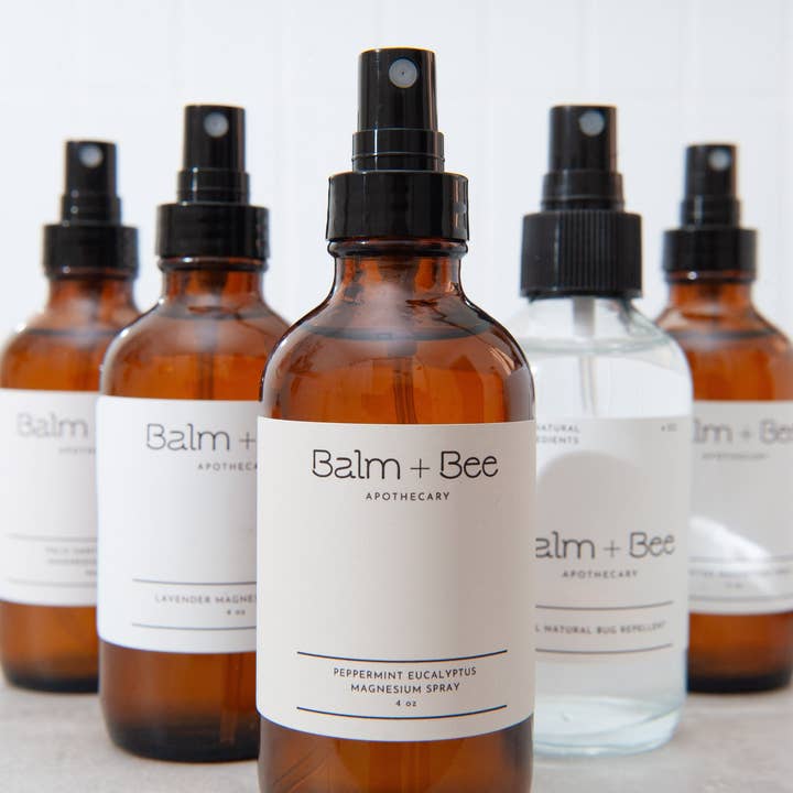 Balm and Bee Apothecary - Wholesale Pain Relief Spray/Cream - Peppermint Eucalyptus Magnesium Spray
