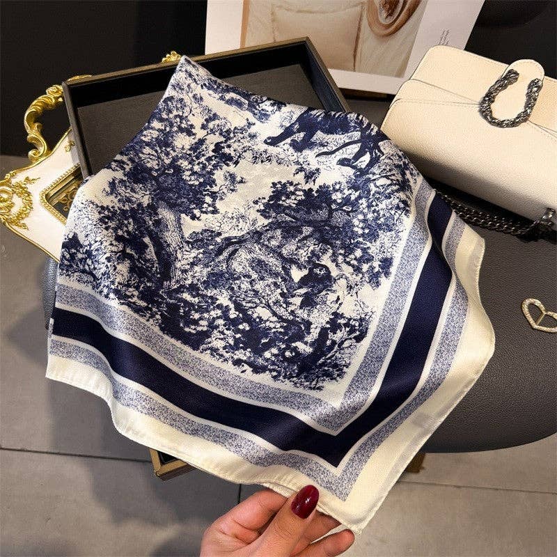 OceanusSwim - Vendita all'ingrosso Sciarpa - Donna - Foulard Quadrato con Stampa alla Moda5