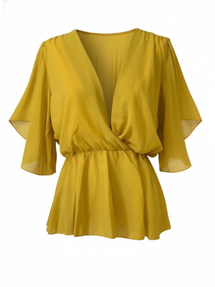 YELLOW MANGO BLOUSE 7262 for wholesale on Faire2