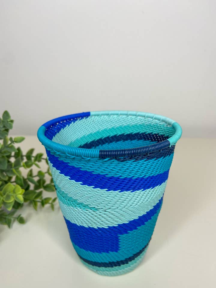 Telephone Wire Cup - African Ocean for wholesale by Eve & Nico Gifts & Home Decor