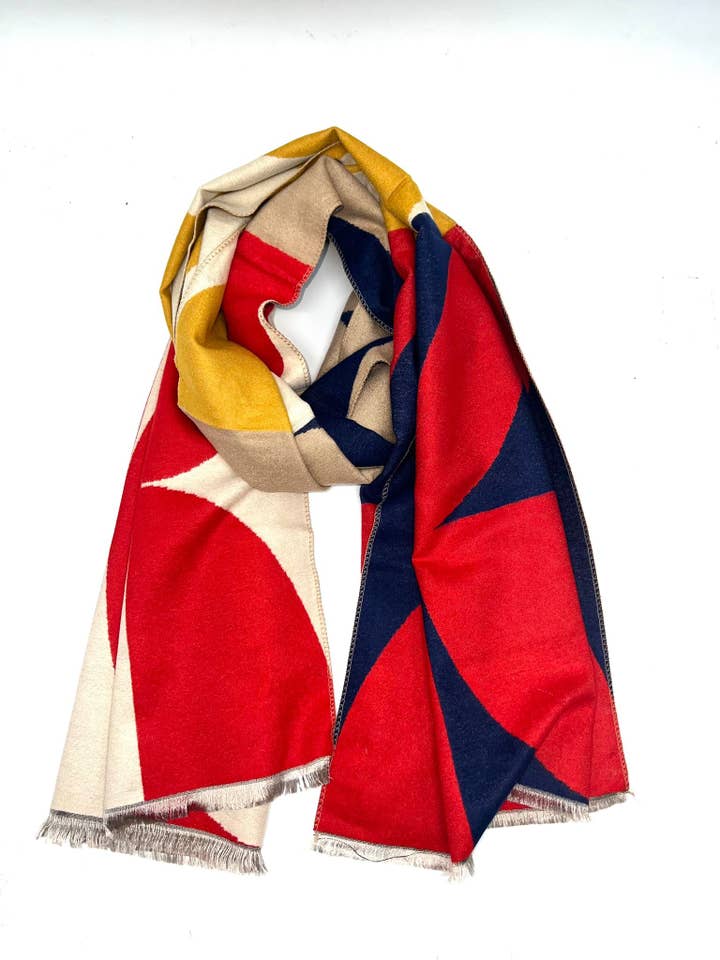 HH-275 Chic Scarf with Geometric Pattern for wholesale by LINETA