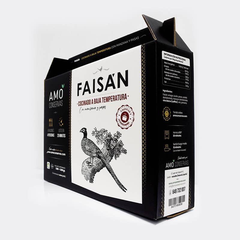 AMO CONSERVAS - Wholesale Shelf Stable Prepared Meal - LOW TEMPERATURE PHEASANT2